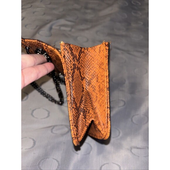 Luxury Women’s shoulder bag Snake skin Embossed leather style - Picture 6 of 11